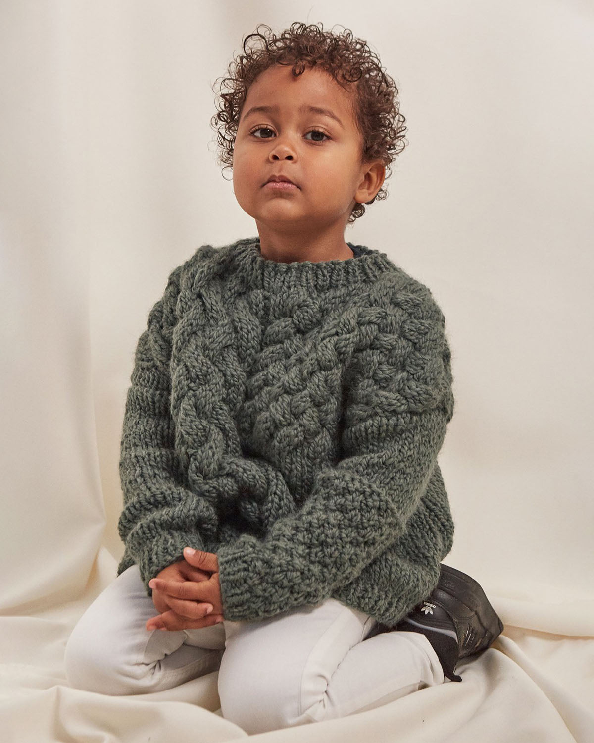 Mini Heartbreaker: Moss Green Wool Sweater – The Knotty Ones