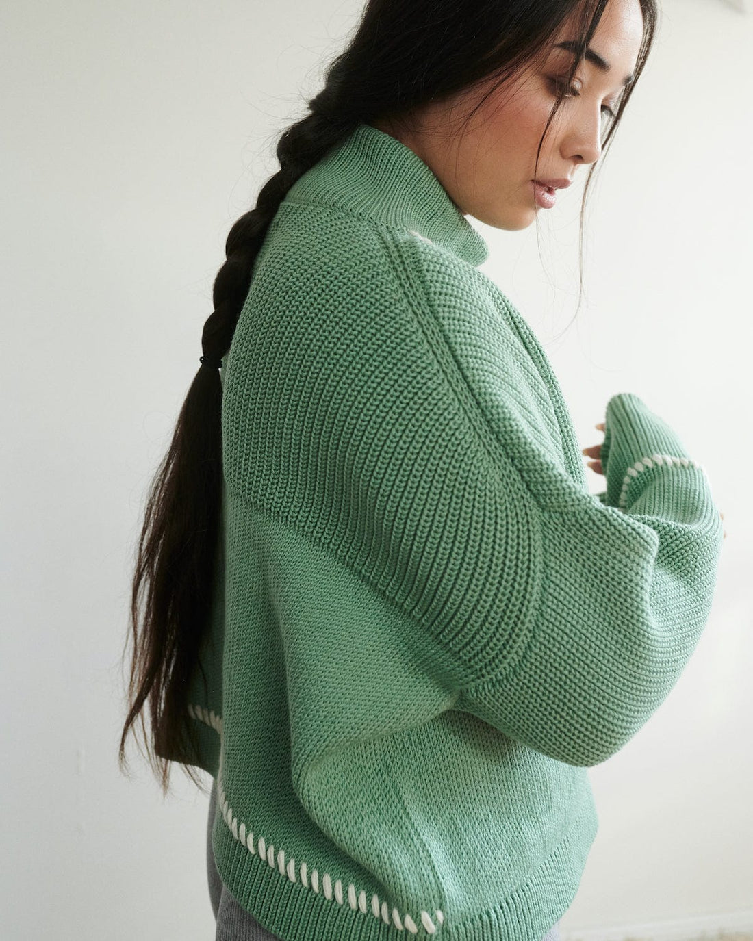 Šturmai: Sage Green Merino Wool Turtleneck – The Knotty Ones