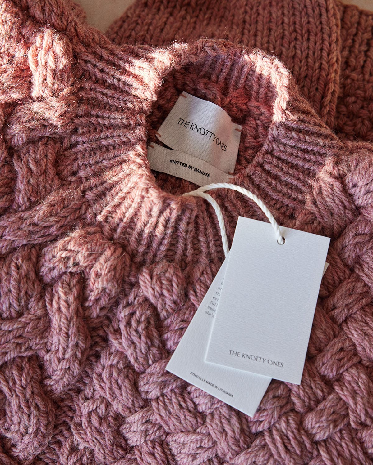 Heartbreaker: Dusty Pink Alpaca & Wool Sweater – The Knotty Ones